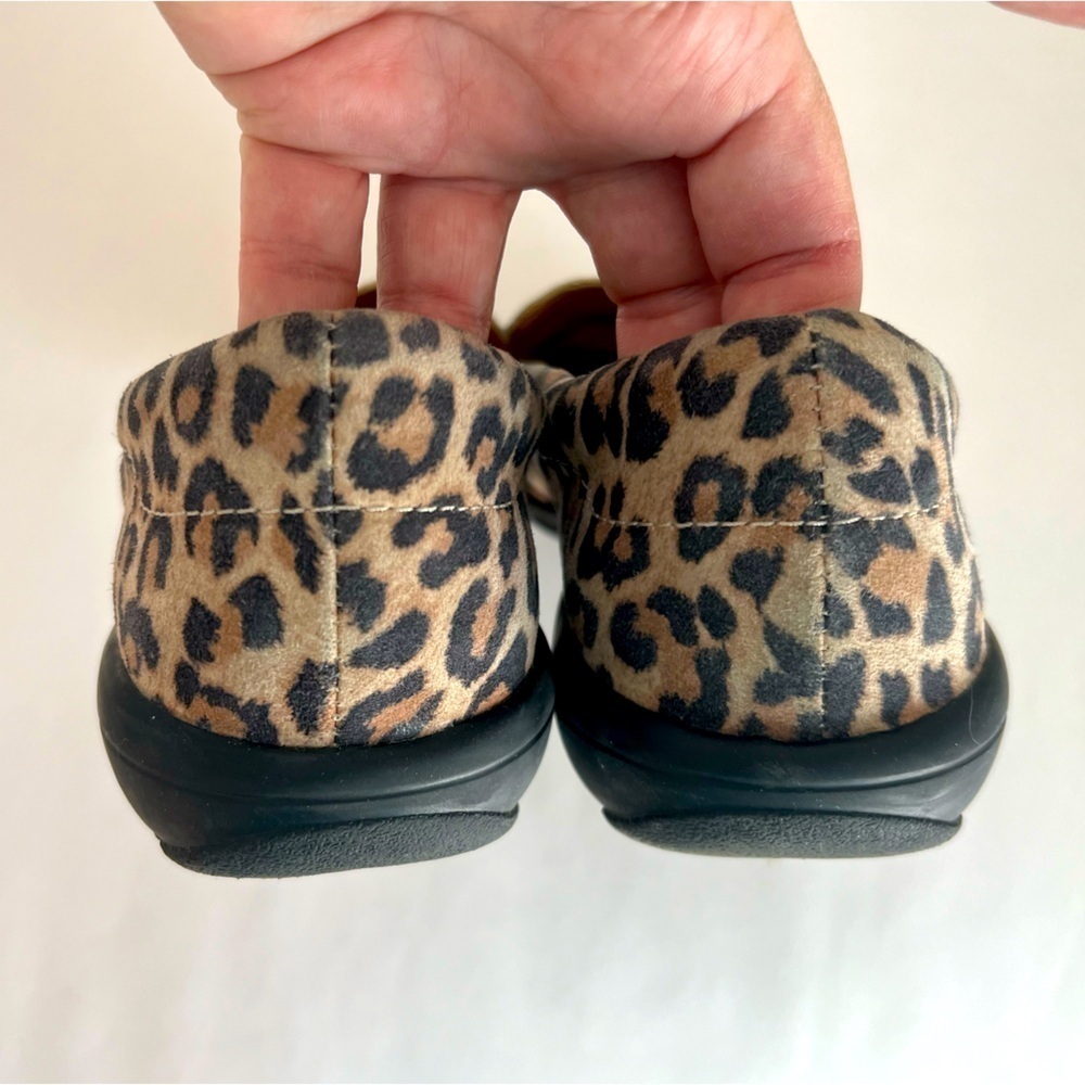 Easy Spirit Leopard-Print Slip-On Loafers with Gold Hardware - Picture 7 of 8